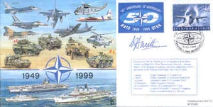 CC61b OTAN cubierta firmada RAF Vickers VC10 piloto - Imagen 1 de 1