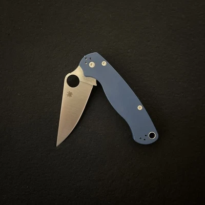 Spyderco Paramilitary 2 PM2 Azul Cobalto G10 CPM-SPY27 Segundo de Fábrica Foto 1 de 4
