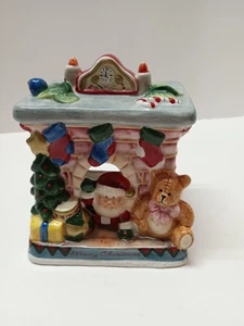 Fitz & Floyd 2005 Kamin Santa Teelicht Kerzenhalter - Bild 1 von 6