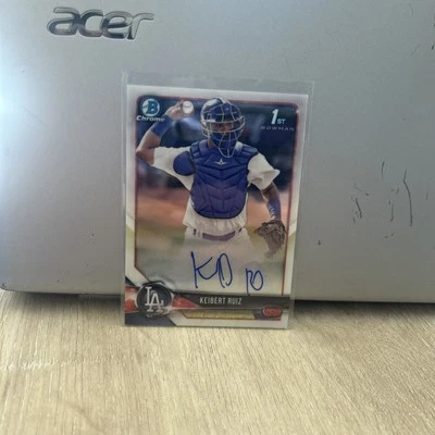 2018 Bowman - Chrome Prospect Autographs Keibert Ruiz #CPA-KR (AU, RC) - Image 1 of 2