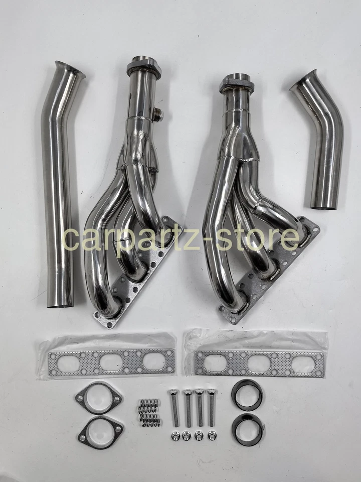 4PCS Performance Exhaust Manifold Headers for BMW E46 E39 Z3 2.5L 2.8L 3.0L L6 Foto 1 de 3
