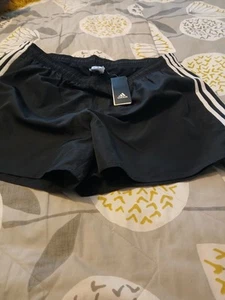 New with Tags Men's ADIDAS Black 3 Stripe Swim Shorts Size XXL - Picture 1 of 4
