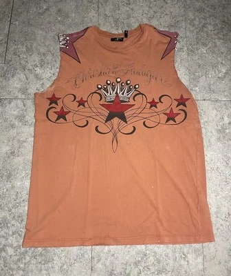 Camiseta Y2k DE COLECCIÓN CHRISTIAN AUDIGIER / ED HARDY DESIGN Corte 🔥 Talla Mediana Foto 1 de 4
