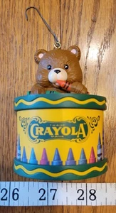 Vintage Crayola Brand Holiday Ornament Drummer Bear 1992 - Bild 1 von 2
