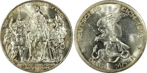 Germany 1913 3 Mark Prussia 100 Years - Defeat of Napoleon PCGS MS64 - Picture 1 of 4