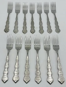 13 tenedores de cena usados 'Distinction Deluxe Stainless' de Oneida 7,25 pulgadas Valorie - Imagen 1 de 5