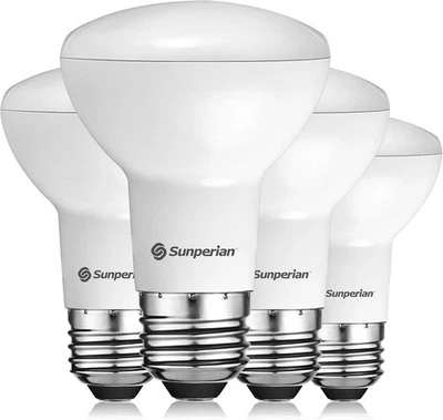 SUNPERIAN BR20 LED Bulb, 6W=50W, 5000K 4 Count (Pack of 1), 5000k [Daylight]  - Image 1 of 4