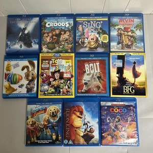 CHILDREN'S BLU-RAY LOT OF 11 MOVIES: Disney Pixar etc. (All Tested Titles Below) - Bild 1 von 3