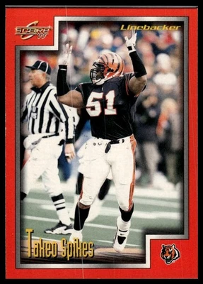 1999 Score #120 Takeo Spikes - Image 1 of 2