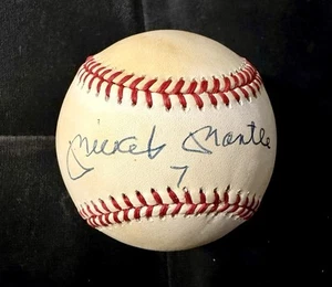 Mickey Mantle Signed “7” Official AL Baseball. JSA. RARE - Picture 1 of 7