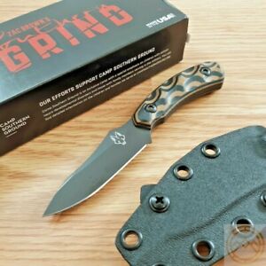 Southern Grind Jackal Pup Fixed Knife 2.88" 8670 Steel Blade Tan G10 Handle