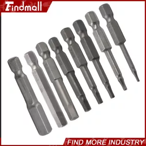 Hex Key Allen Bit Set Quick Change Connect impact driver power drill metric Long - Picture 1 of 11