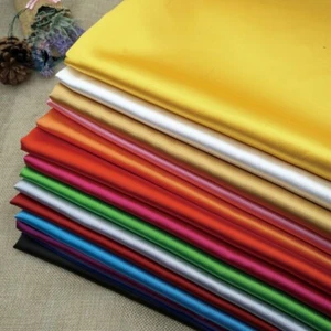 Silky Charmeuse Satin Material Bridal Dress Drape Décor Craft Wedding Fabric 44" - Picture 1 of 44