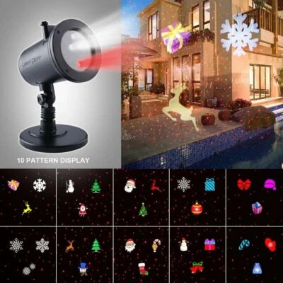 Proyector Navidad Luces Láser, 12 Diapositivas Iluminación Dinámica Paisaje Xplore Foto 1 de 4