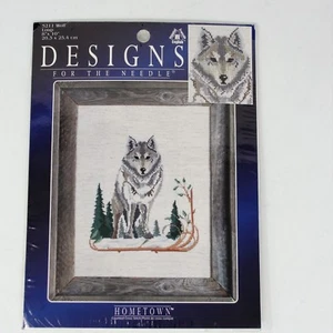 Kit de punto de cruz contado The Wolf Designs for the Needle 8 X 10" nuevo sellado - Imagen 1 de 9