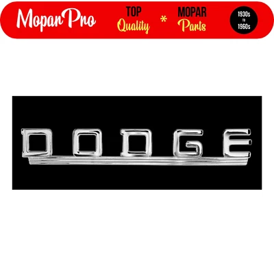 1948 1949 1950 1951 DODGE TRUCK WC B & C SERIES BRAND NEW EMBLEM HOOD SIDE PANEL - Image 1 of 4