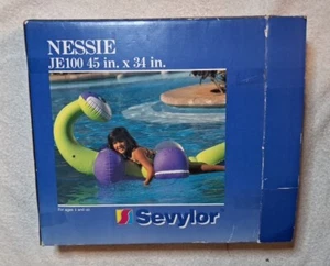 Vintage Sevylor Pool aufblasbar Schwimmer Nessie Loch Ness Monster 45"" x 34"" JE100 - Bild 1 von 6
