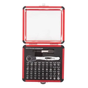 Sunex 9726 Mini Ratchet and Bit Set 1/8-Inch - 1/4-Inch S2 Bits 5/64-Inch - - Picture 1 of 5