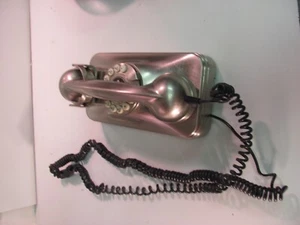 Retro Chrome Celtus Grand Wall Phone with Rotary Push Buttons - Picture 1 of 14