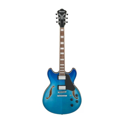 Ibanez AS Artcore 6 String Semi-Acoustic Guitar (Azure Blue Gradation) Grade A - Image 1 of 4