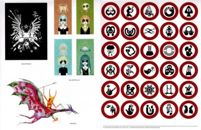 Kenzo Minami + Tara McPherson + Neckface + Ryan McGinness Art Sticker Sheet - Image 1 of 3