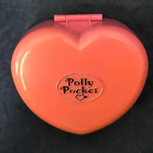 BLUEBIRD POLLY POCKET STARLIGHT LIGHT-UP (NOT WORKING)CASTLE PINK HEART COMPACT - Picture 1 of 6