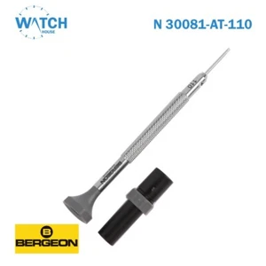Bergeon N 30081-AT-110 INOX Uhrmacherschraubendreher Ø 1,10 mm, mit 2 Klingen. - Bild 1 von 2