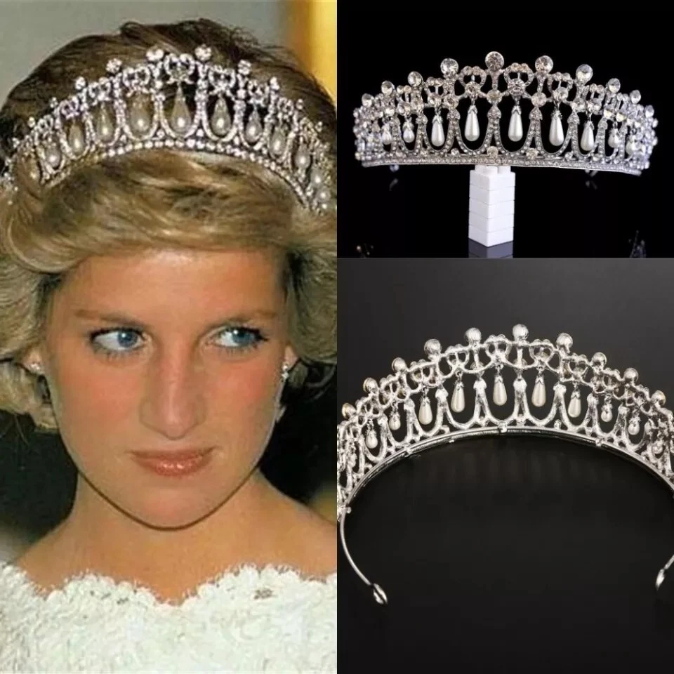 Tiara Princesa Diana Corona Cambridge Amantes Nudo Réplica Familia Spencer Diadema  Foto 1 de 4