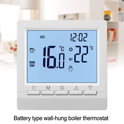 Digital Thermostat Raumthermostat Fußbodenheizung Wandheizung LED weiß - Bild 1 von 4