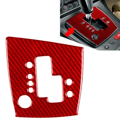 Cubierta del panel de cambio de marchas para Alfa Romeo 159 Brera Spider fibra de carbono rojo Foto 1 de 4