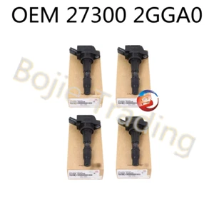 Genuine 273002GGA0 Engine Ignition Coil 4Pcs For Genesis Hyundai Kia 2.0L 2.4L - Picture 1 of 4
