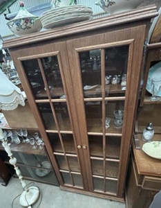 Glazed Oak China Display Cabinet - Picture 1 of 3