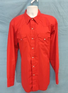H Bar C Ranchwear Western Pearl Snap Cowboy Hemd Herren XL 17,5 x 36 - Bild 1 von 7