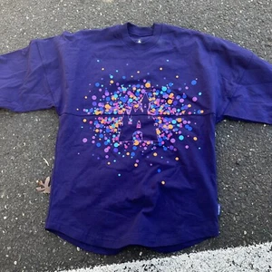 Disney Disneyland Resort Glitter Dot Castle maglia oversize girocollo spirito XS - Foto 1 di 4