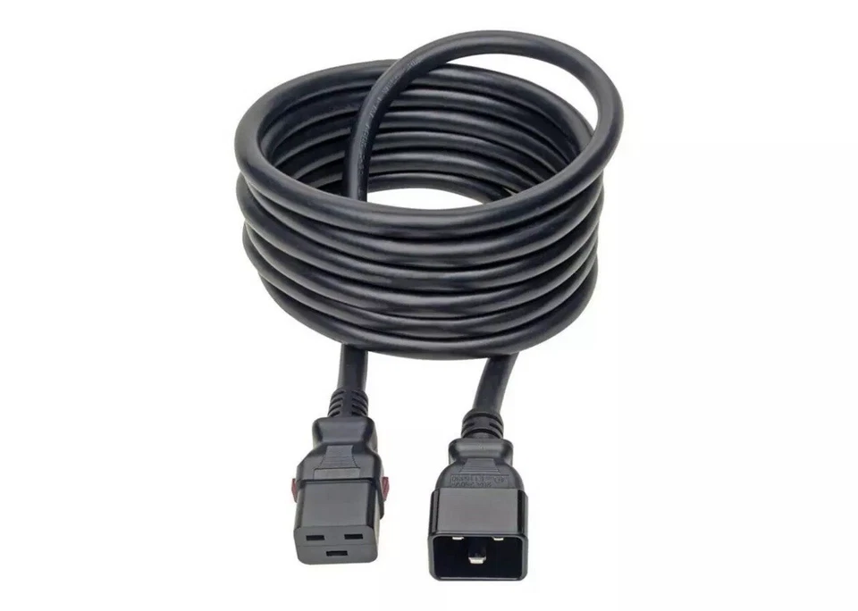 Tripp Lite Power Extension Cord C20 to Locking C19 M/F 12AWG 20A Black 10ft (P03 - Image 1 of 3