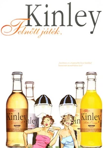 KINLEY ALCOHOL BEVERAGE AD #2 RARE 2003 OUT OF PRINT FOREIGN COOL AD - Picture 1 of 1