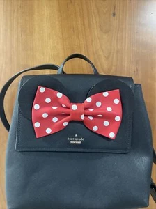 Kate Spade x Disney Minnie Mouse kleiner Neema Rucksack Tasche Handtasche schwarz neu mit Etikett rot - Bild 1 von 6