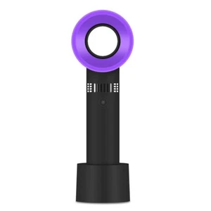 2X Ventilador Recargable USB Portátil Negro Sin Hojas 360° - Imagen 1 de 7