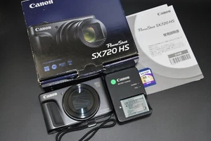 Canon PowerShot SX720 HS 20.3MP Digital Camera Black Bundle Free Shipping - Picture 1 of 11