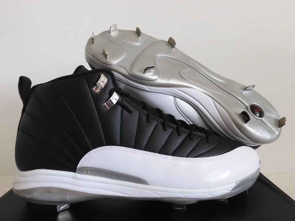 BOTINES DE BÉISBOL NIKE AIR JORDAN XII 12 RETRO METAL NEGRO-ROJO TALLA 16 [625221-012] Foto 1 de 4