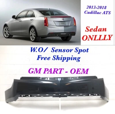 Parachoques trasero Cadillac ATS 2013 2014 2015 2016 2017 2018 SEDÁN - gris fantasma MET43 Foto 1 de 4