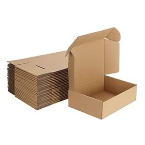Inches Shipping Boxes Pack of 25, Corrugated Cardboard Box for 10x7x3 Brown - Picture 1 of 7