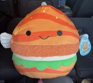 Squishmallows 12 inch Omega the Fish Burger First to Market Plush Stuffed Animal - Picture 1 of 4