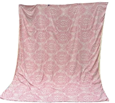 Capa de Edredom Mélange Home KING Tamanho Rosa Paisley, Creme Reverso Aveludado Macia - Imagem 1 de 4