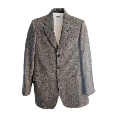 Lubium Studio Made in Italy Sport Coat Cashmere& Wool Mens Gray *Measure In Pics - Image 1 of 4