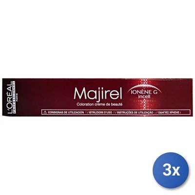 3x L’Oréal Paris Majirel 8,3 rubio ceniza dorado claro 50 ml Foto 1 de 3