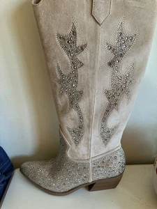 Madden NYC NEU Cowgirl hohe Western Strass Stiefel Great Line Dancing Größe 7 - Bild 1 von 11