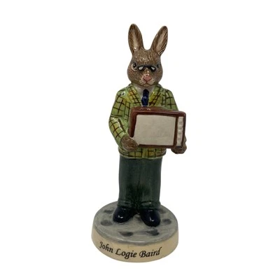 BUNNYKINS John Logie Baird DB439 Bunny TV Royal Doulton 2007 RARE - Image 1 of 4