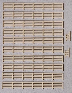 Fencing Railings Z Gauge New 10 Pack Wood 1:220 Scale Models Train Railway - Picture 1 of 7