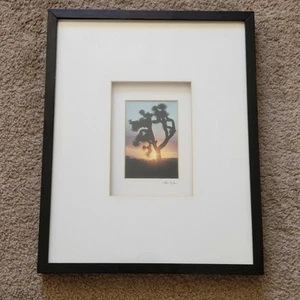 Vintage Joshua Tree Photo by Ellie Tyler Signed Framed Hign Desert 3x5in - Picture 1 of 6